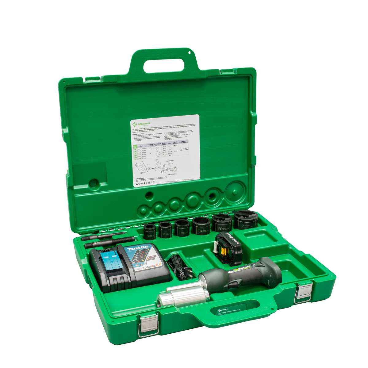 Vazador Hidráulico a Bateria 1/2 a 2 Polegadas Greenlee